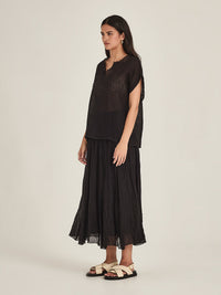 Caroline Sills Palmer Linen Top