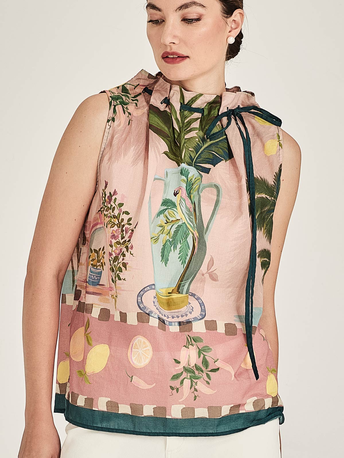 Caroline Sills Florine Jasper Top