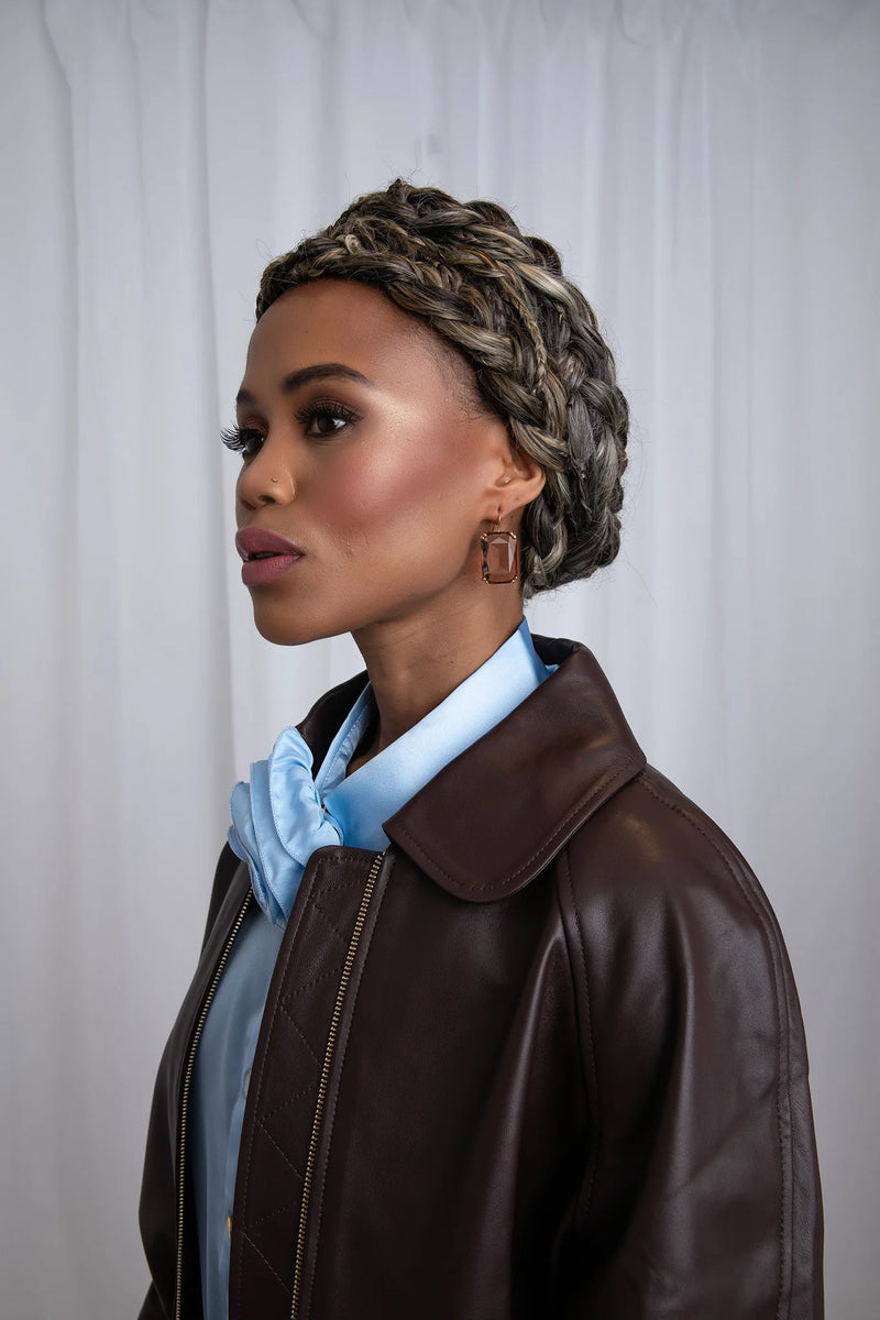 LeDore Edie Drop Earring Smoky Quartz Brown