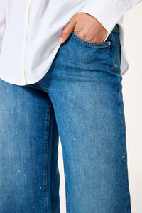 Garcia Celia Wide Leg Sparkle Jean