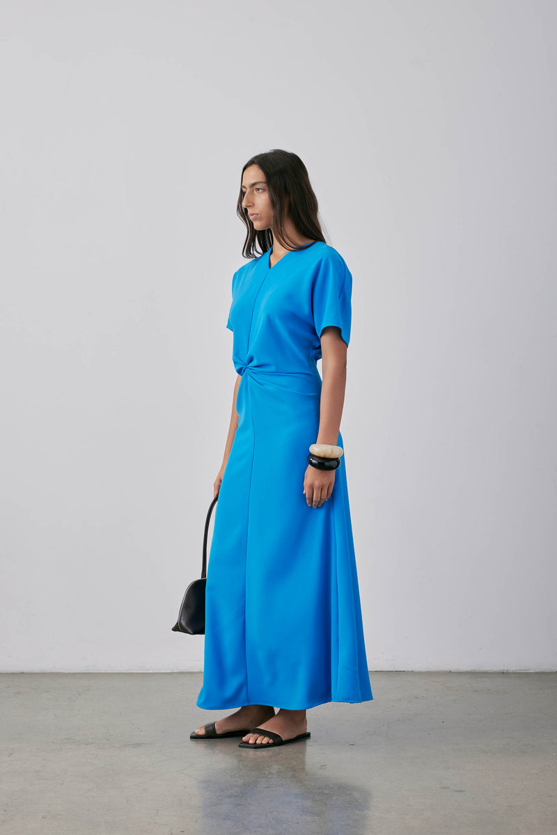 Gregory Dorienne Dress Cerulean