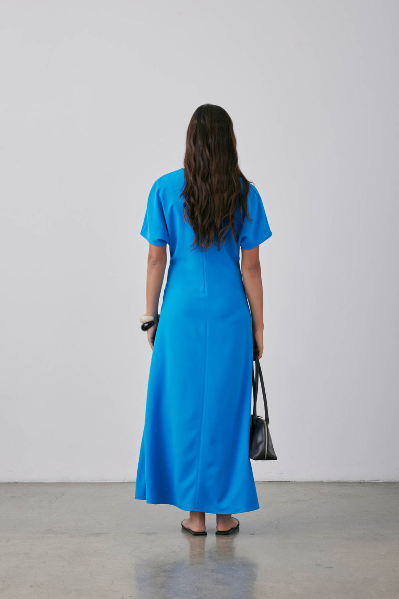 Gregory Dorienne Dress Cerulean