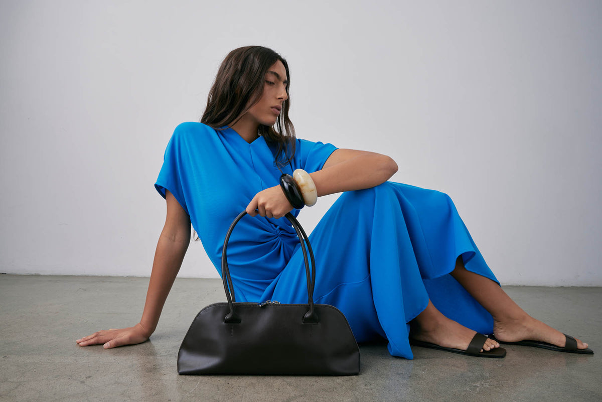 Gregory Dorienne Dress Cerulean