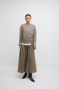 Gregory Freddie Jumper Tobacco with Ruffle