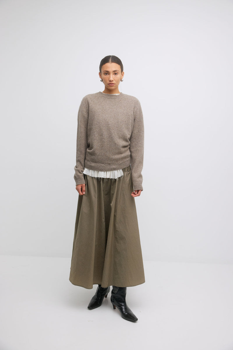 Gregory Freddie Jumper Tobacco with Ruffle