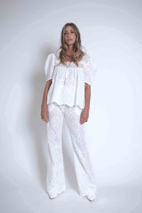 Sheryl May Heirloom Square Neck Top