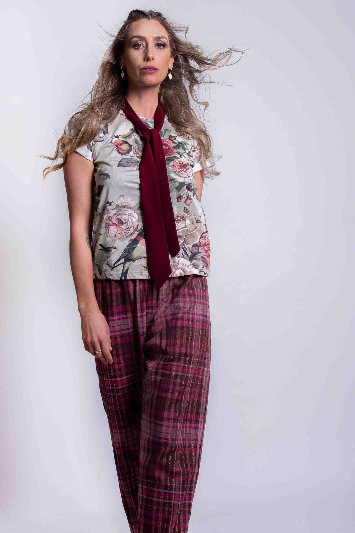 Sheryl May Smoky Floral Tee