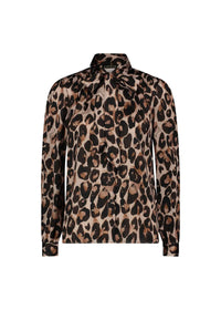 Gaudi Animal Print Satin Blouse