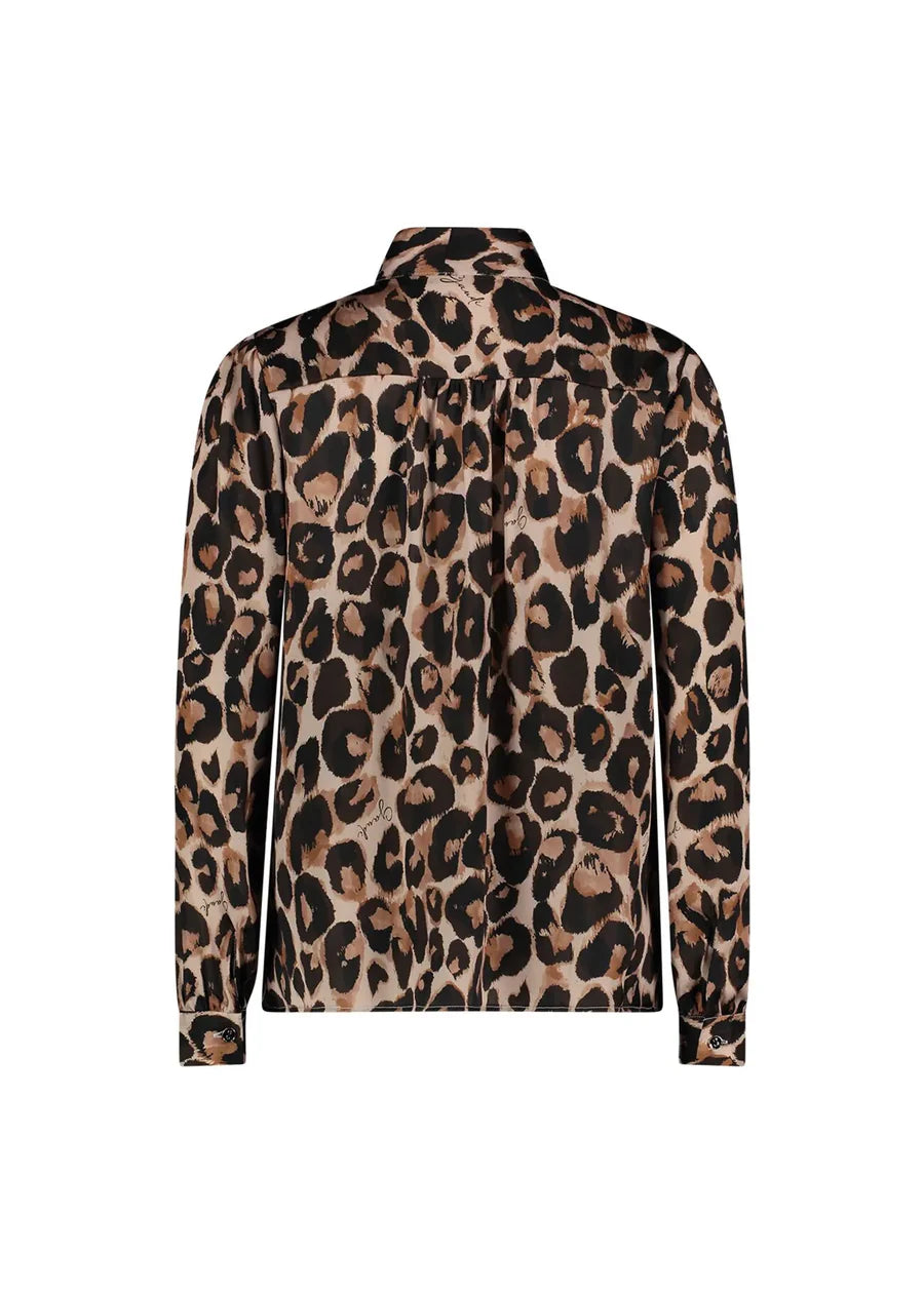 Gaudi Animal Print Satin Blouse