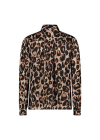 Gaudi Animal Print Satin Blouse
