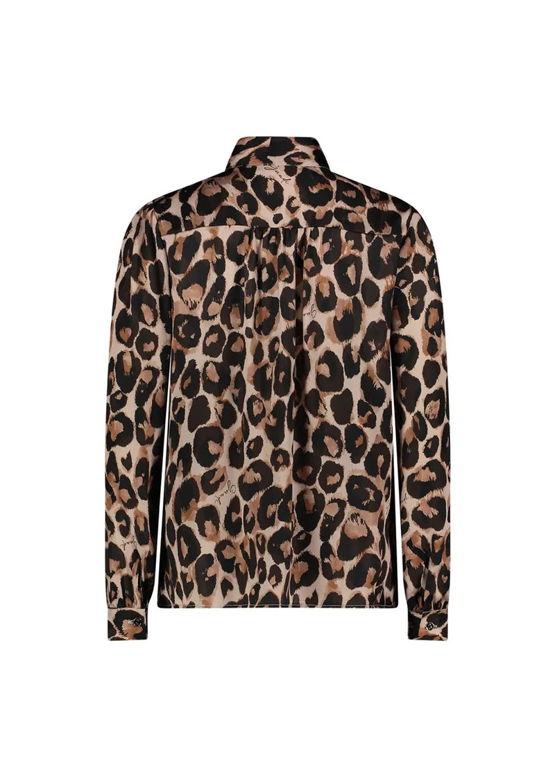 Gaudi Animal Print Satin Blouse