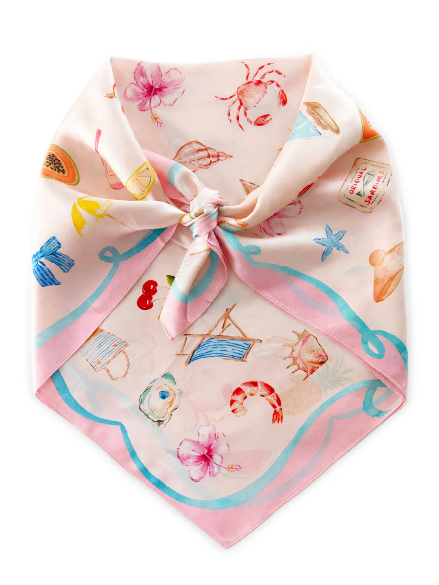Dark Hampton Little Cove Silk Scarf