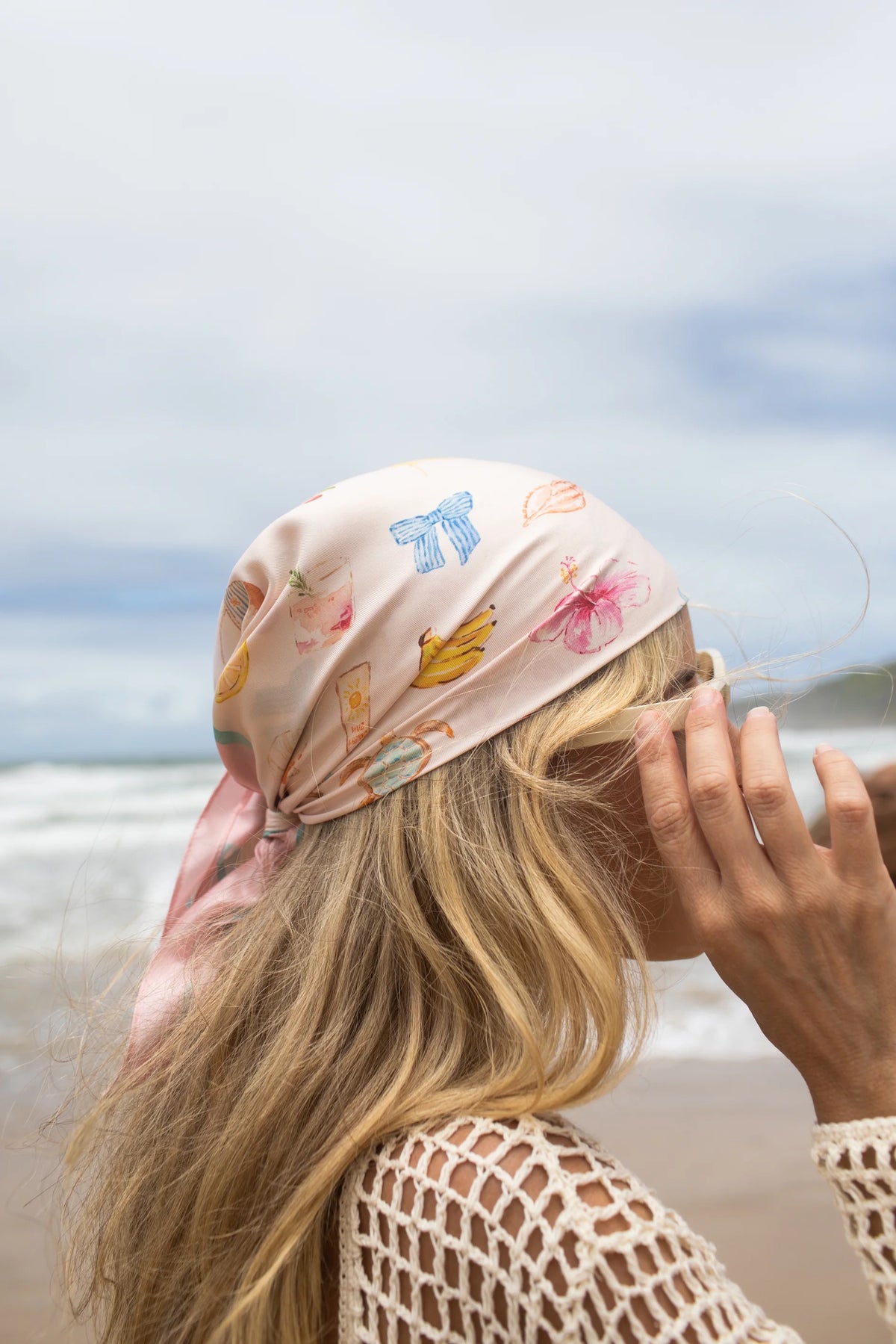 Dark Hampton Little Cove Silk Scarf