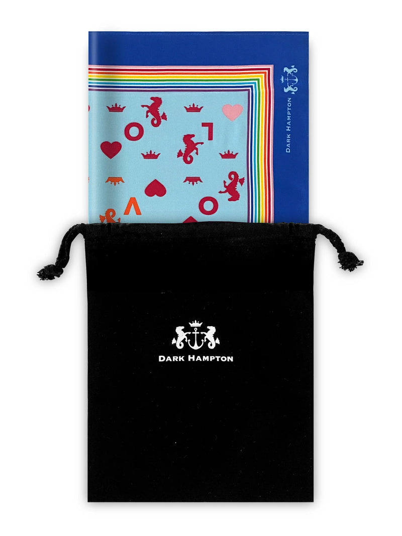 Dark Hampton Love is Love Silk Scarf