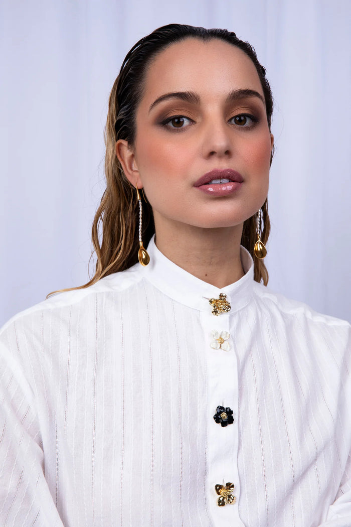 LeDoré  Manawaroa Pearl Dop Earrings