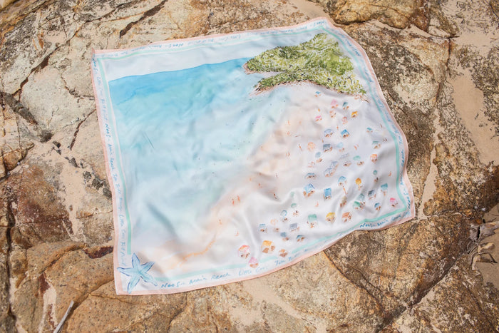 Dark Hampton Noosa Silk Scarf