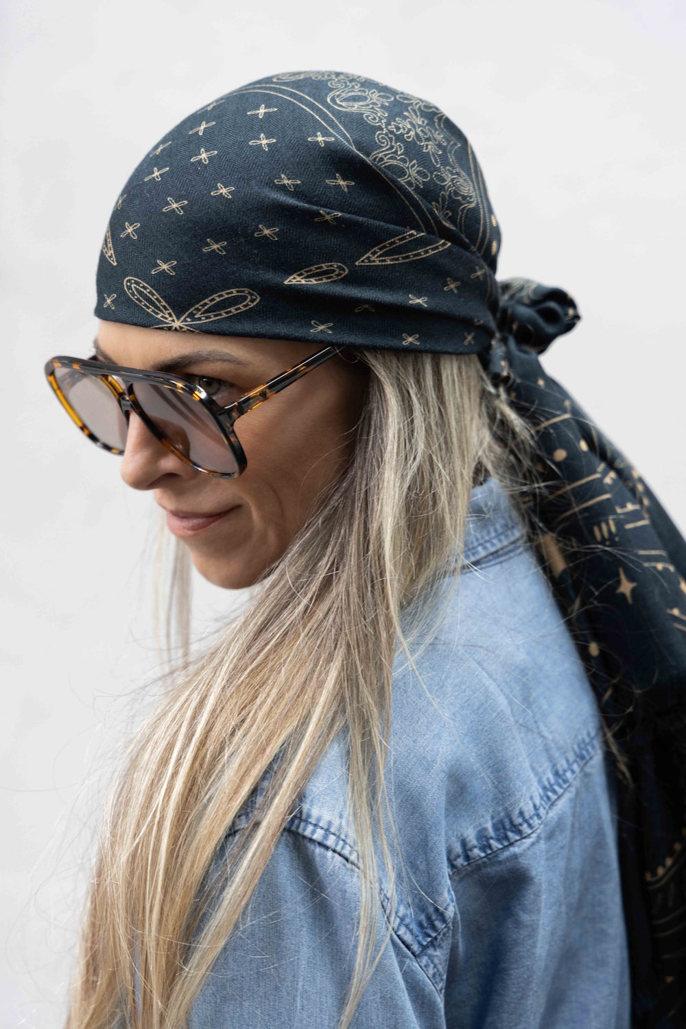 Dark Hampton The Quin Wool Silk Scarf