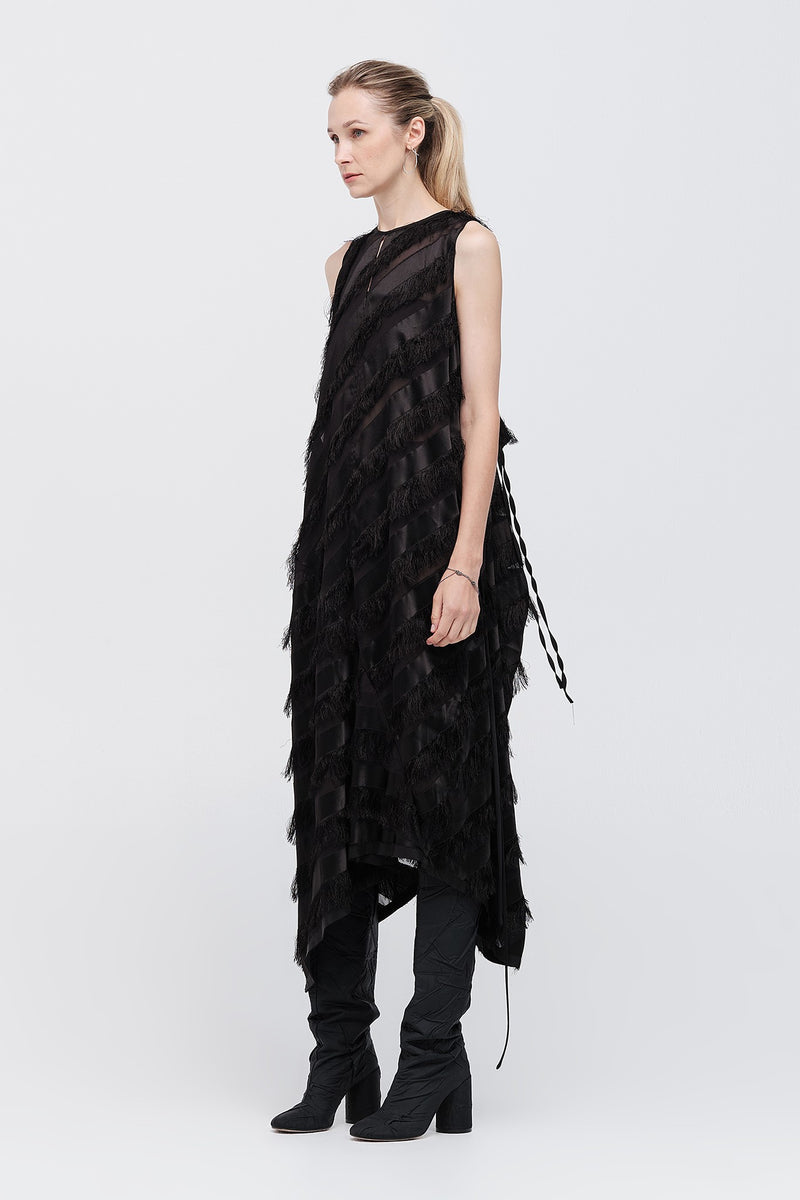 Taylor Reprise Dress Black Tassel