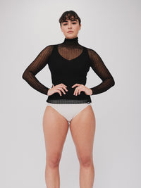 Standard Issue Cotton Tulle Skivvy Black
