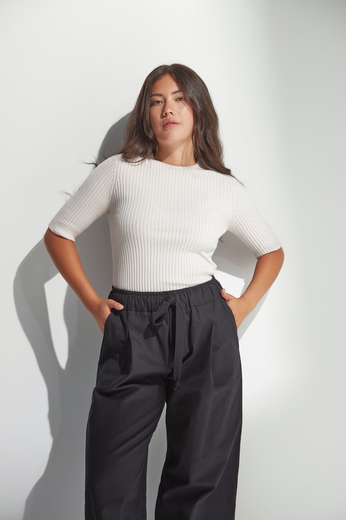 Standard Issue Balance Rib T-Shirt Chalk