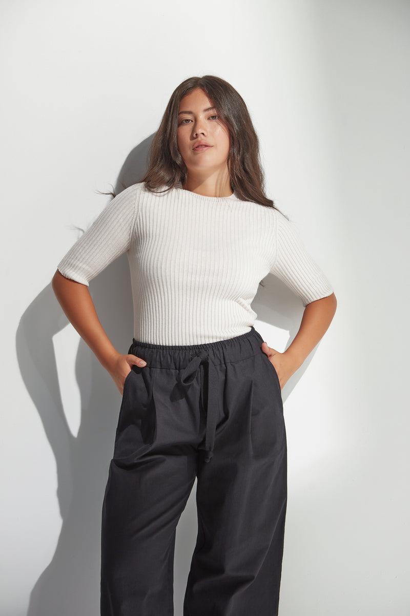 Standard Issue Balance Rib T-Shirt Chalk