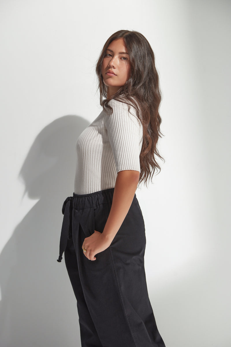 Standard Issue Balance Rib T-Shirt Chalk