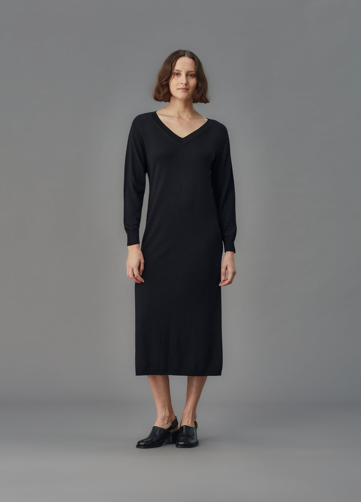 Standard Issue Merino V Neck Dress