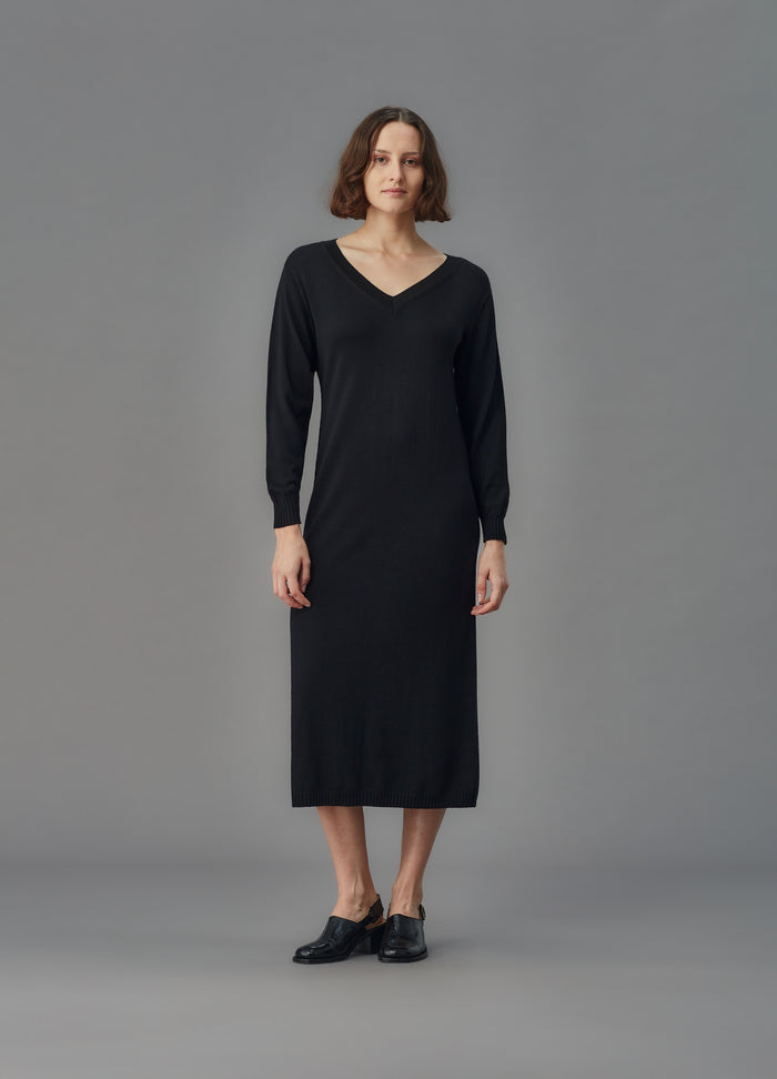 Standard Issue Merino V Neck Dress