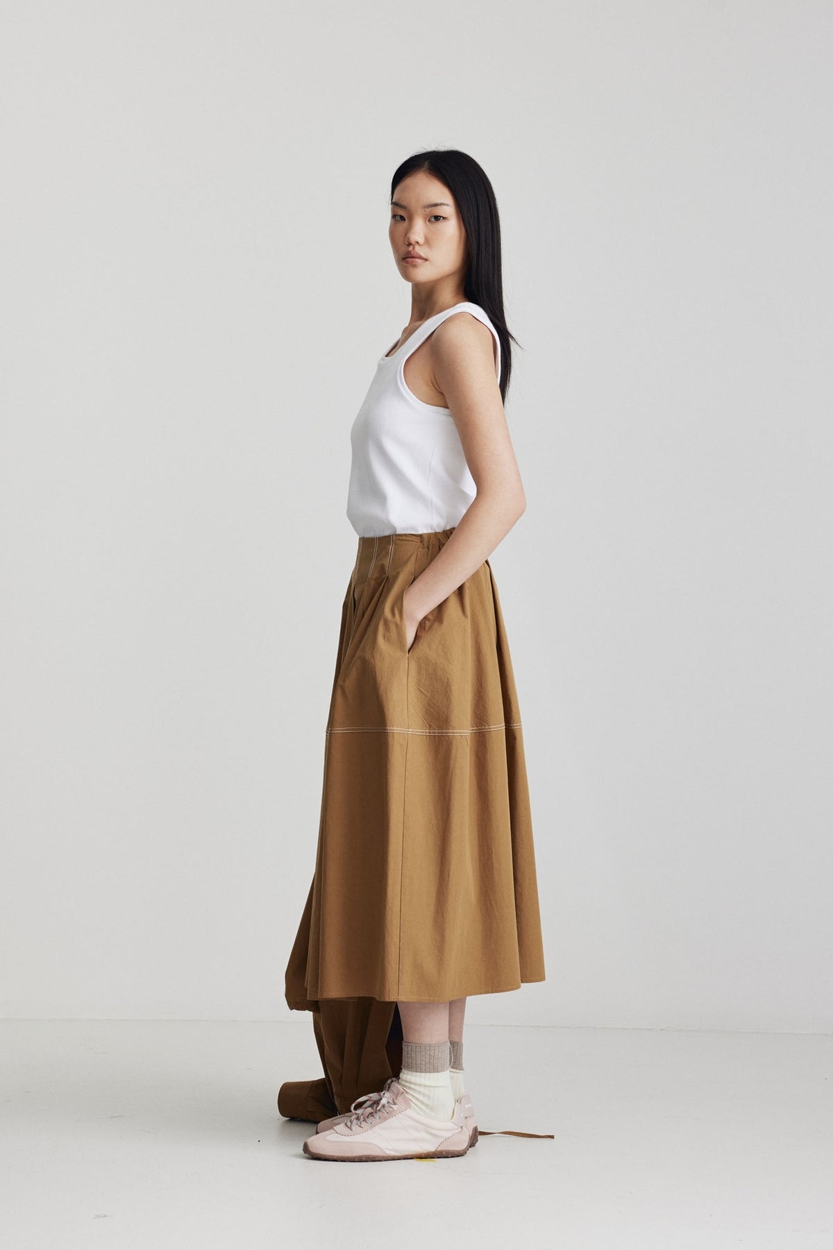 Ricochet Carter Skirt Tan