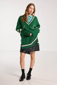 Salasai Hearted Jumper Grass Green