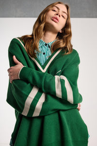 Salasai Hearted Jumper Grass Green