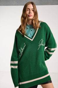 Salasai Hearted Jumper Grass Green