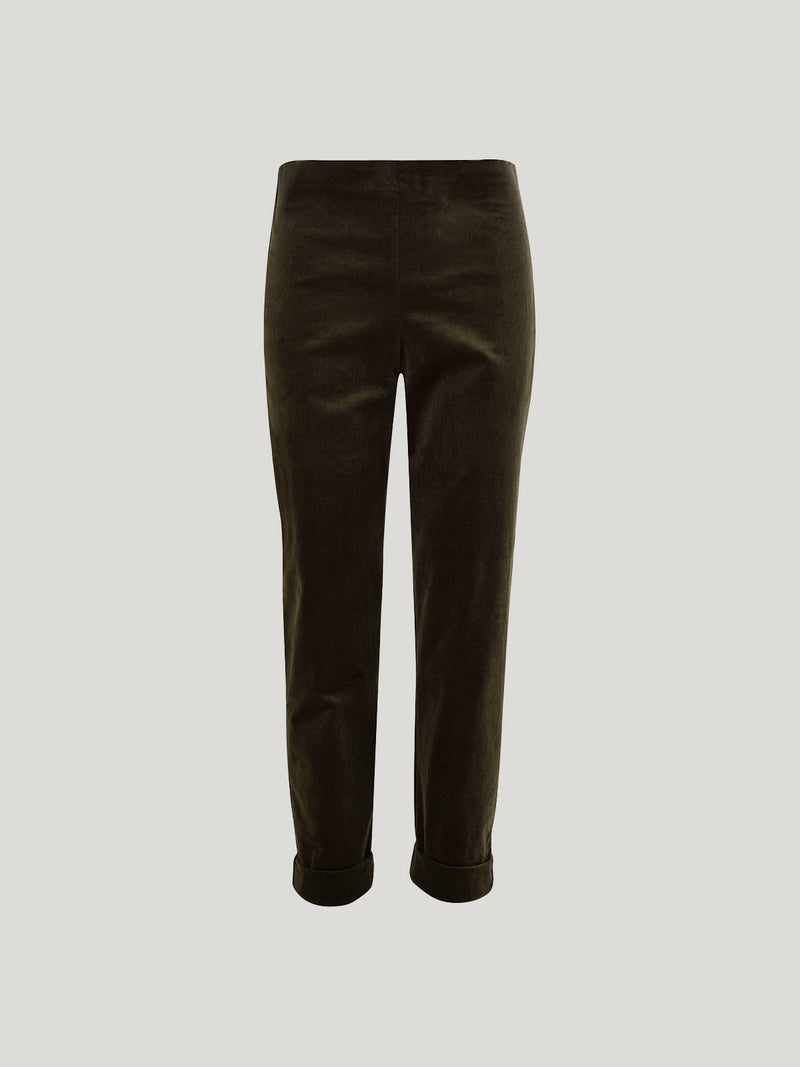 Caroline Sills Cord Cuffed Hepburn Pant