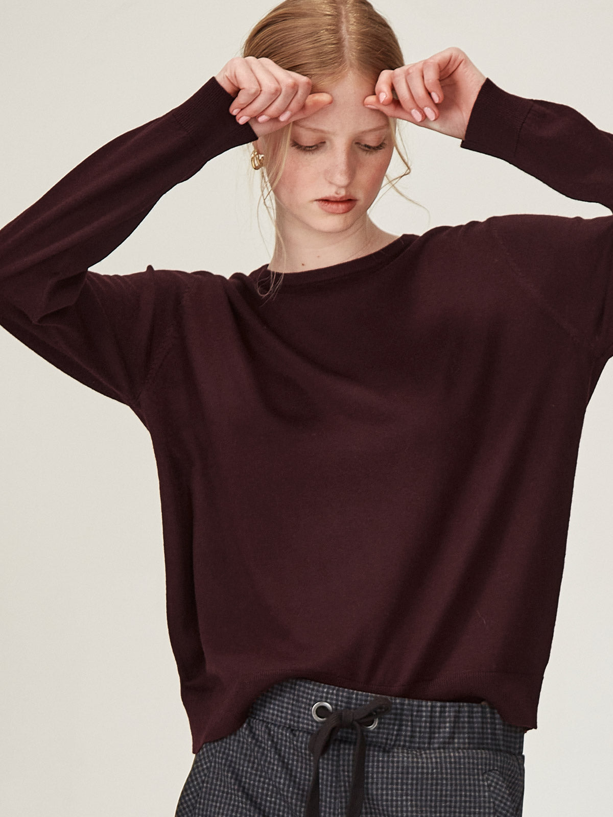 Sills Isabel Merino Sweater Plum