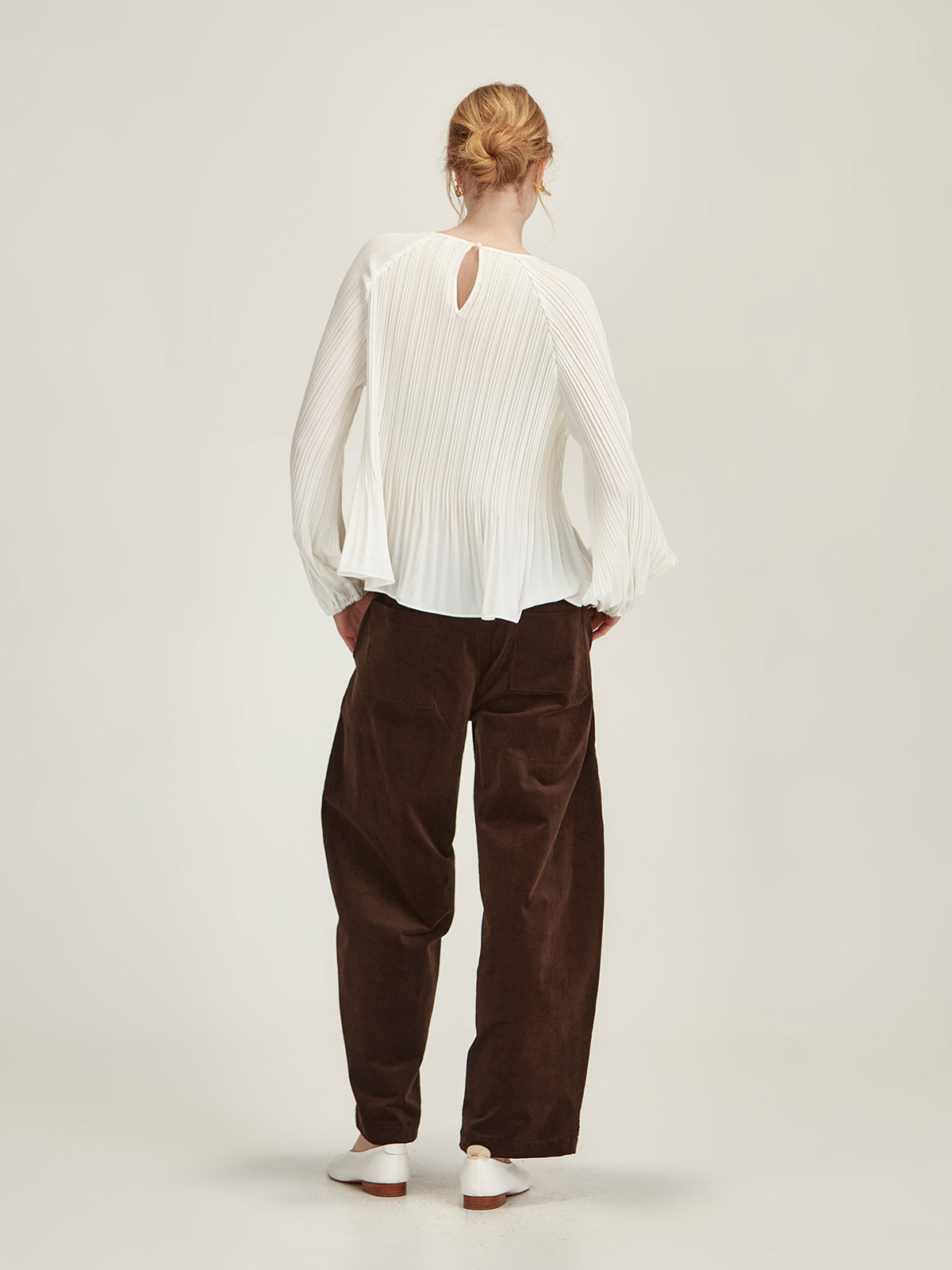 Sills Sumi Pleat Top