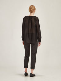 Sills Charcoal Check Hepburn Pant