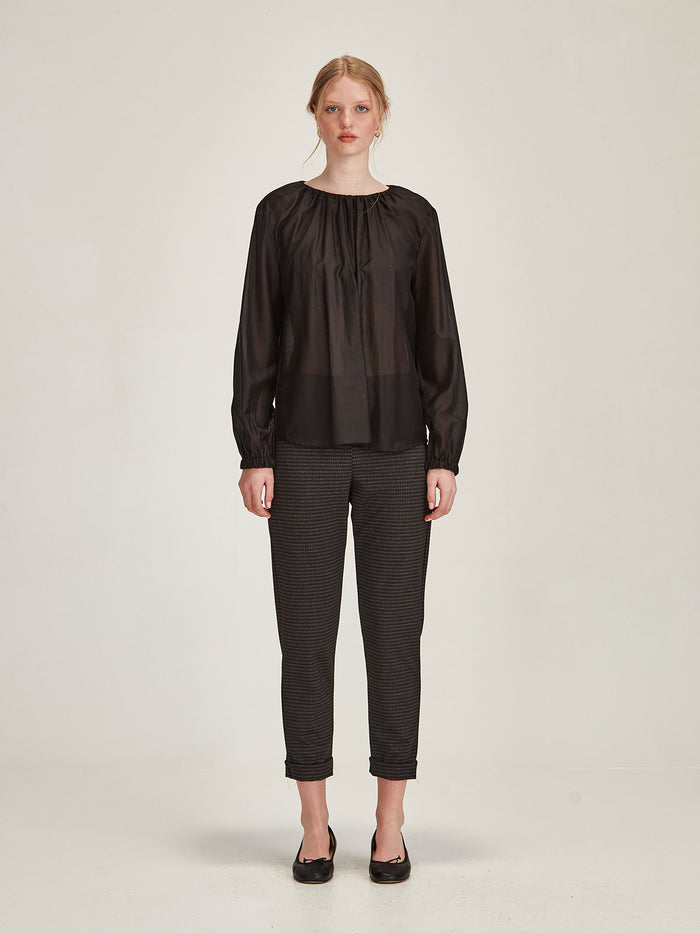 Sills Charcoal Check Hepburn Pant