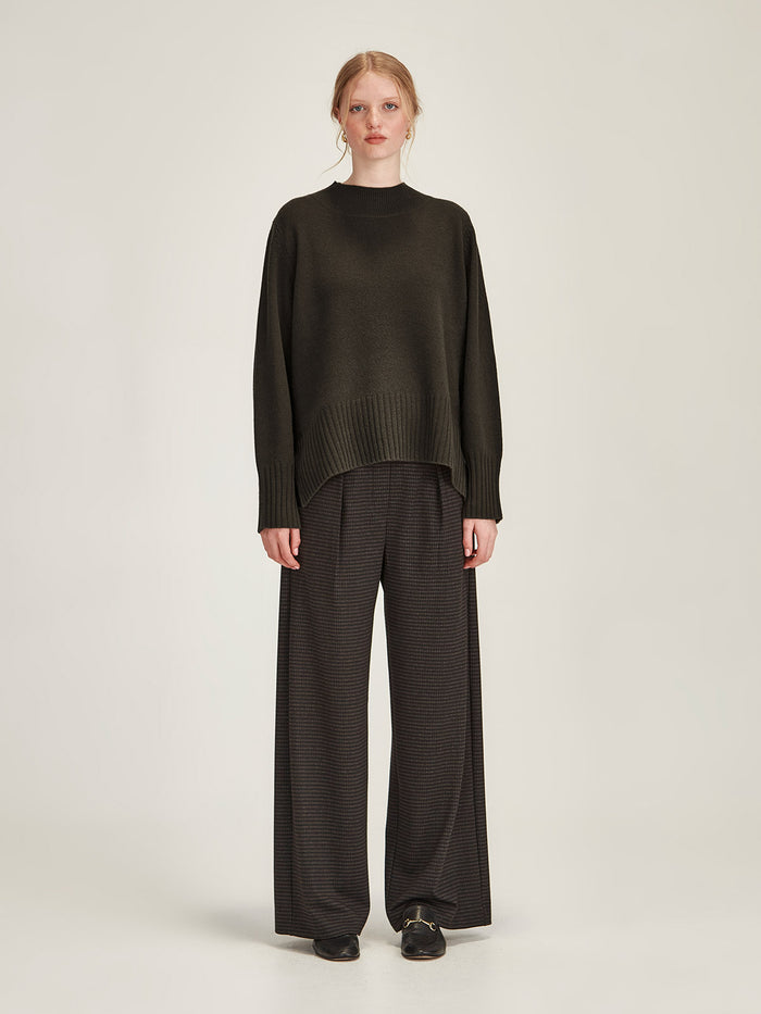 Sills Kelsey Check Wide Leg Pant