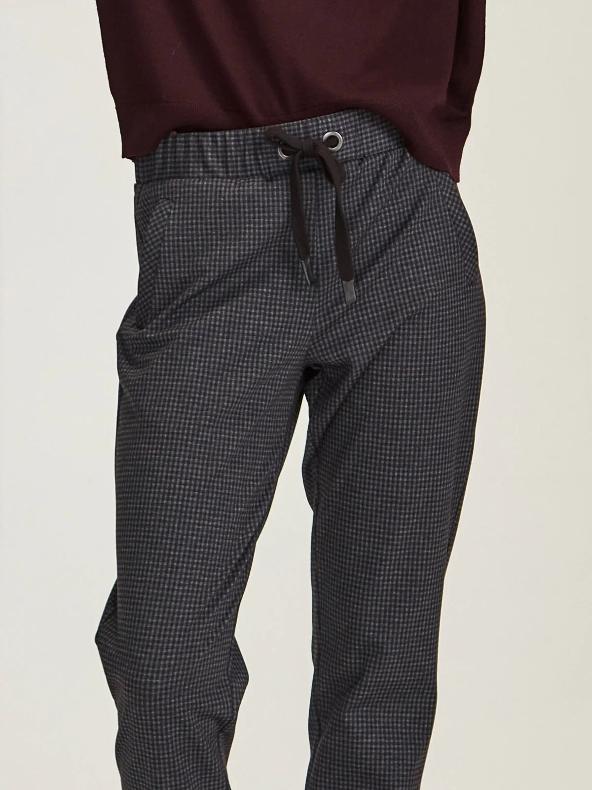 Sills Blue Check Jogger
