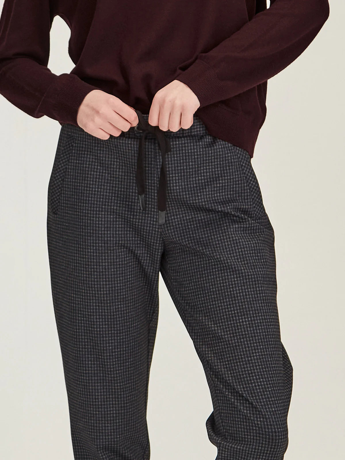 Sills Blue Check Jogger