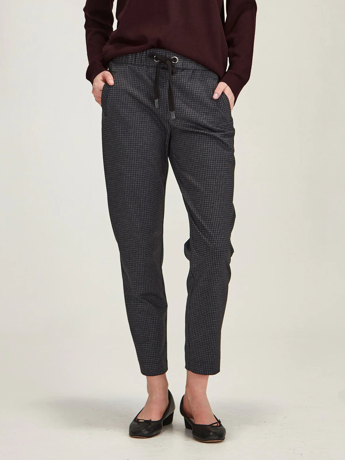 Sills Blue Check Jogger