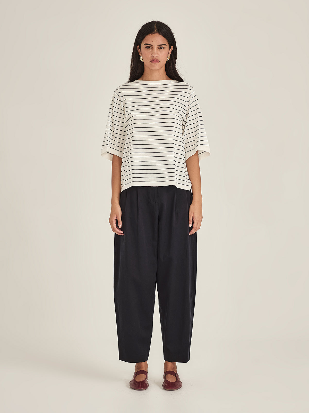 Sills Sumire Striped Boxy Tee