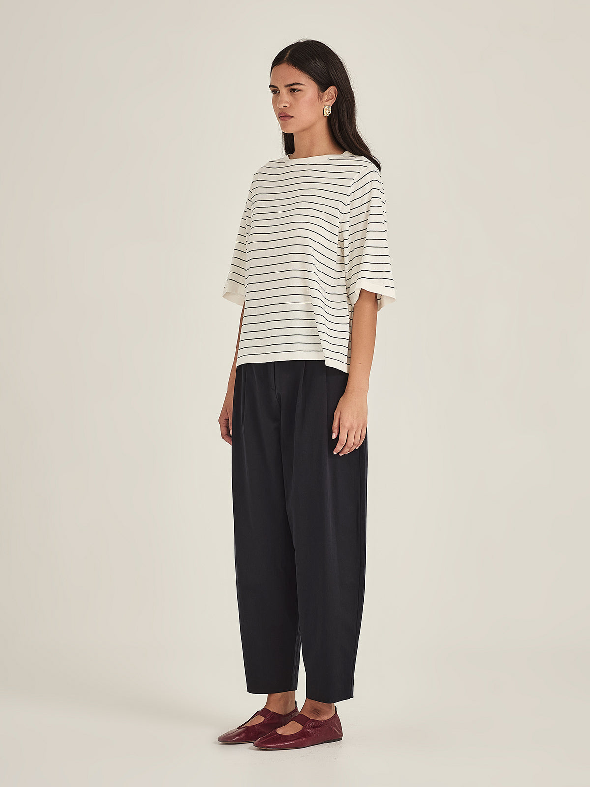Sills Sumire Striped Boxy Tee