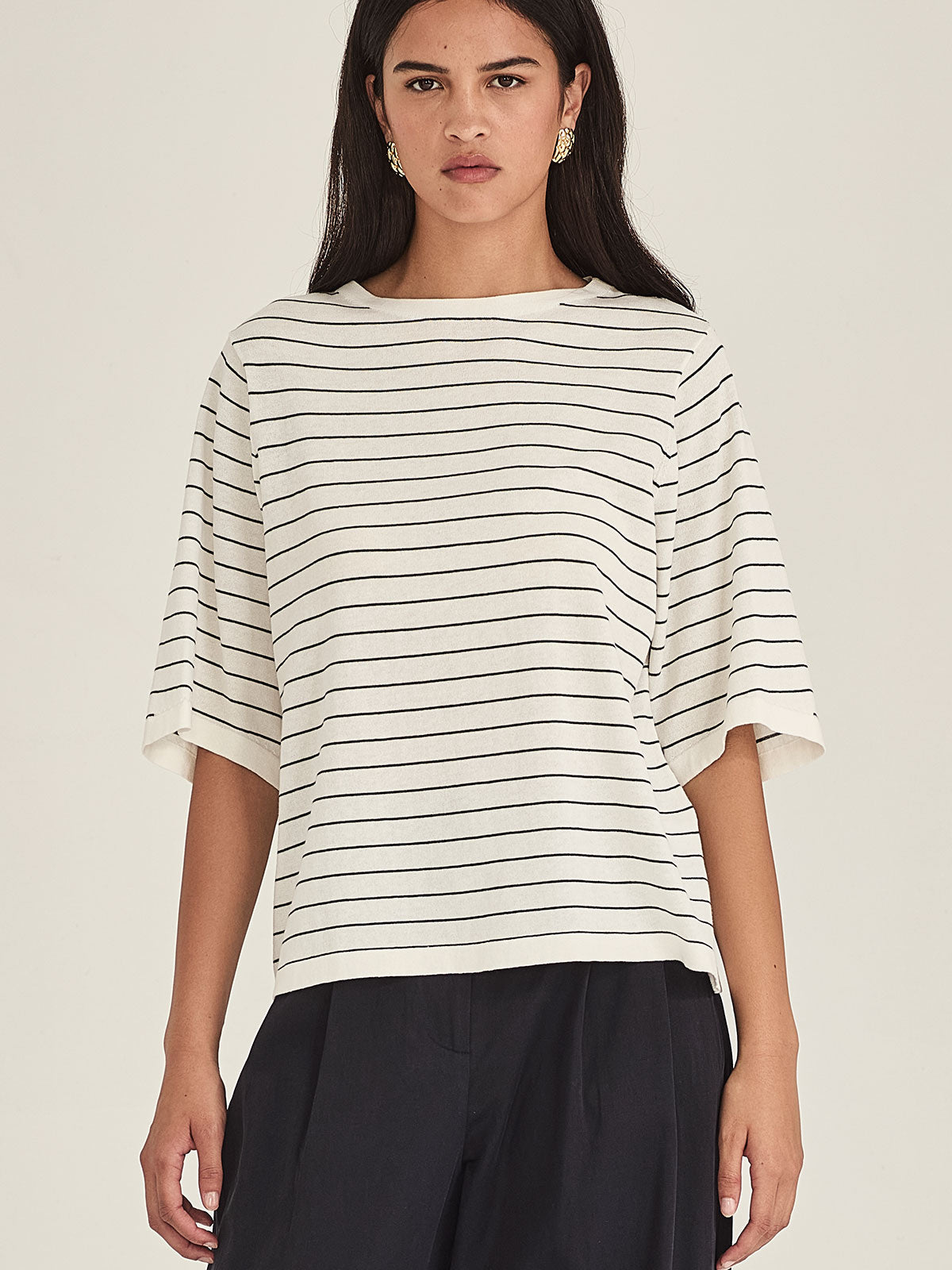 Sills Sumire Striped Boxy Tee