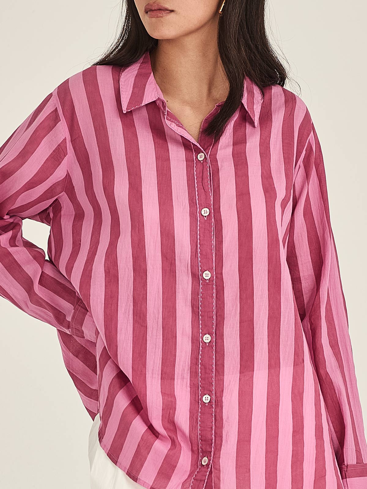 Caroline Sills Positano Stripe Shirt