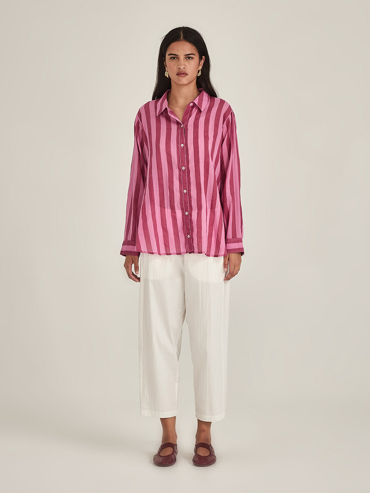 Caroline Sills Positano Stripe Shirt