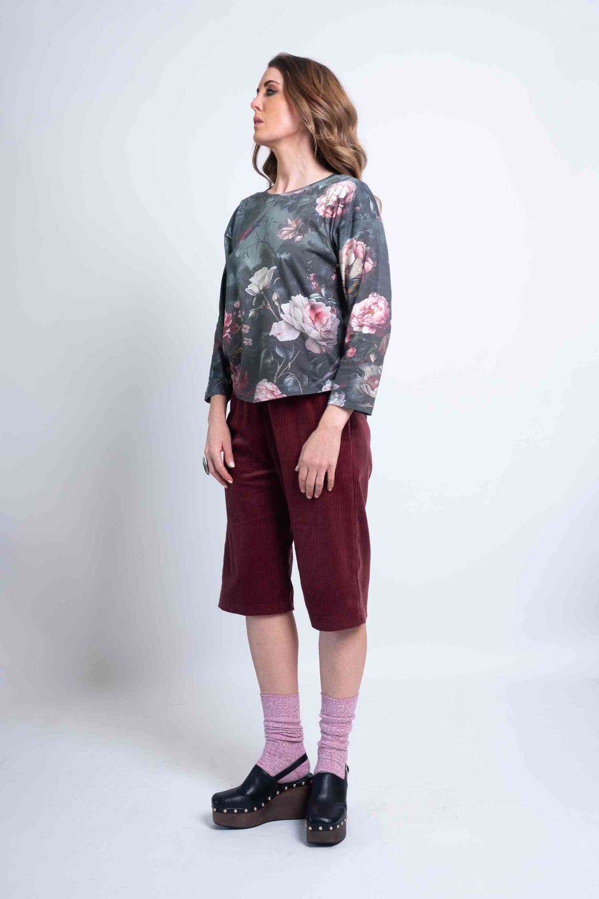 Sheryl May Sky Garden Long Sleeve Tee