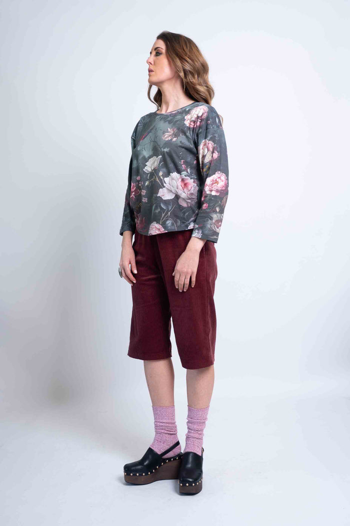 Sheryl May Sky Garden Long Sleeve Tee