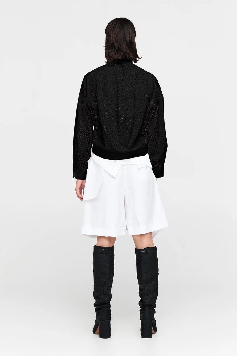 Taylor Veer Jacket Black Perforated