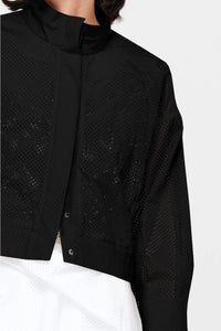 Taylor Veer Jacket Black Perforated